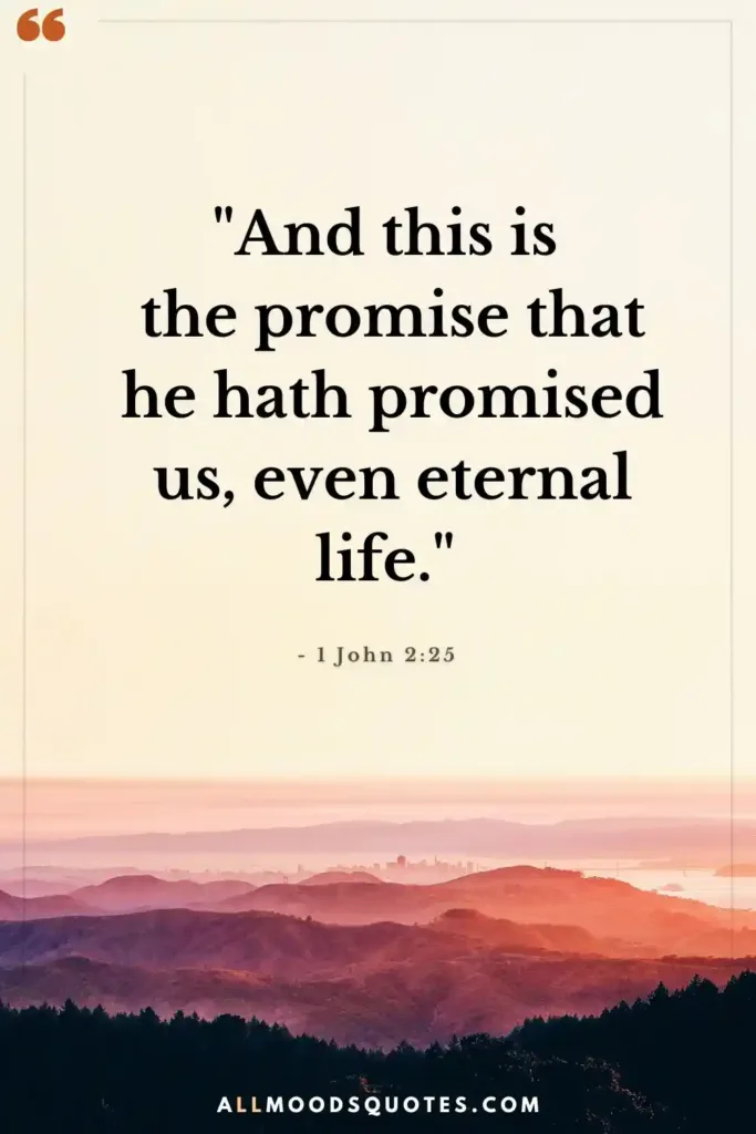 Life after Death Quotes Bible 2 - 1 John 2:25