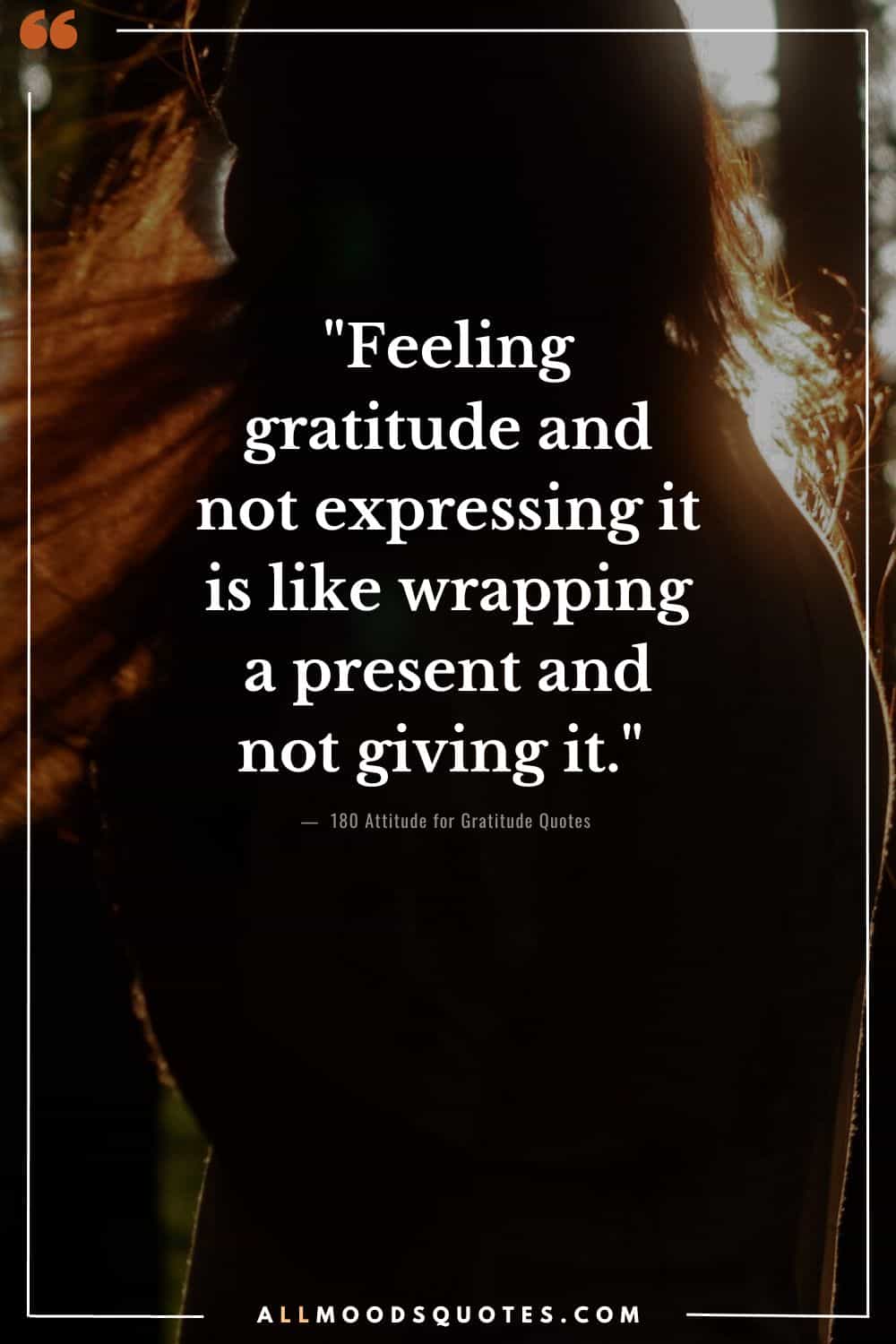 "Feeling gratitude and not expressing it is like wrapping a present and not giving it." - William Arthur Ward