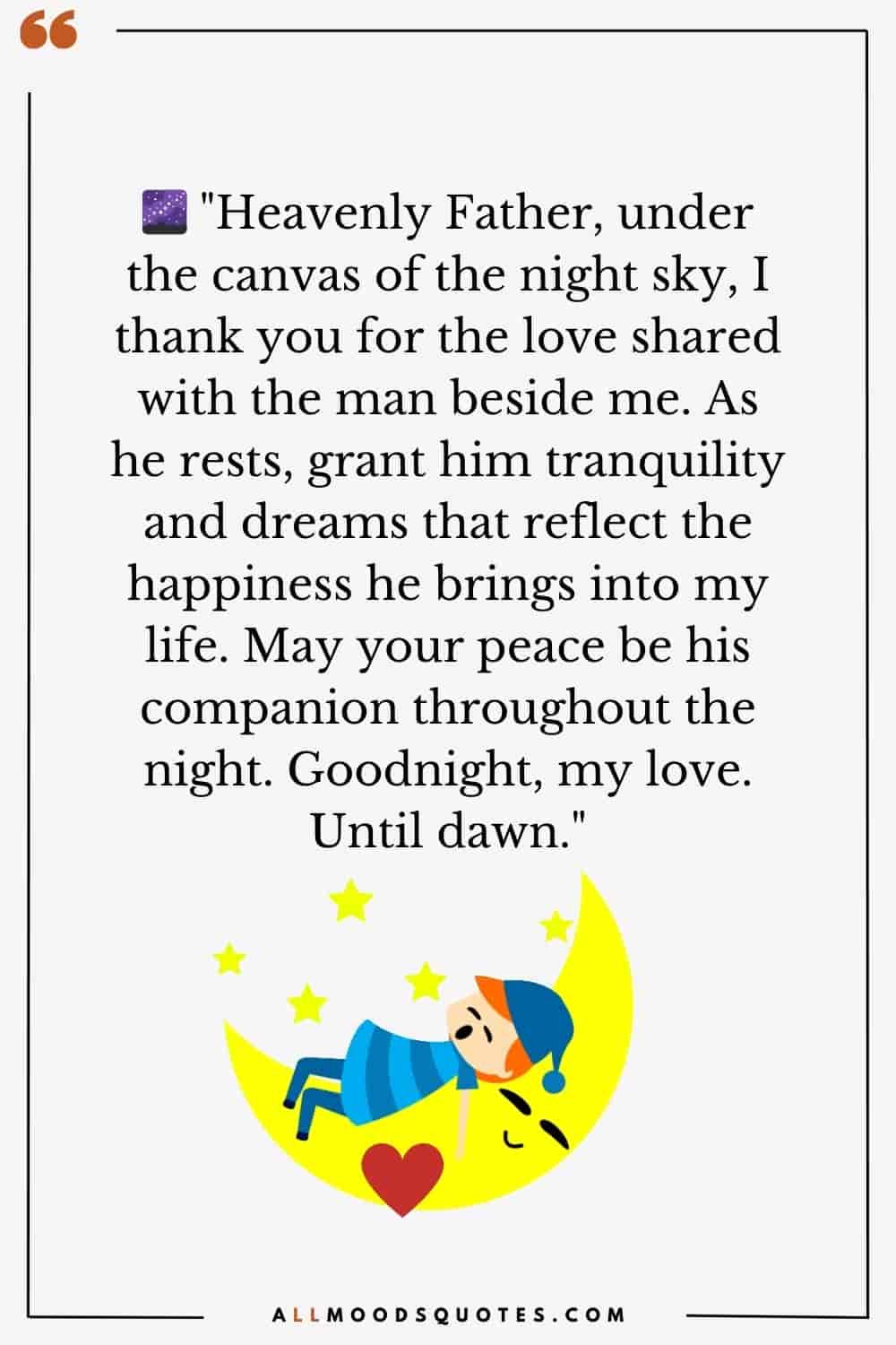 Good Night Prayer Message For Him