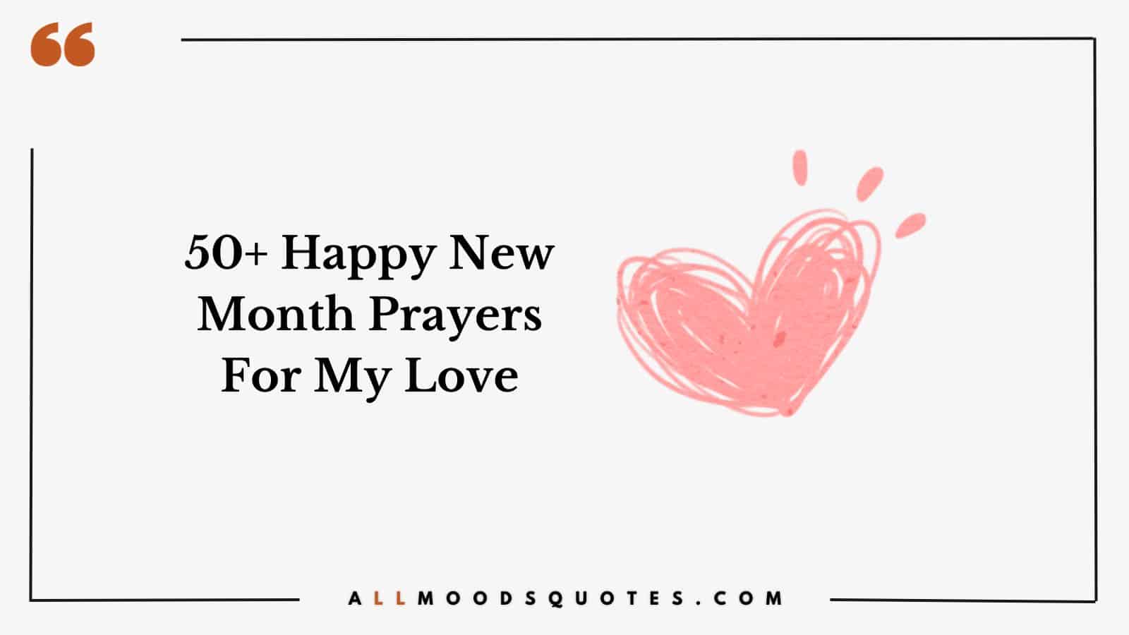 Happy New Month Prayers For My Love